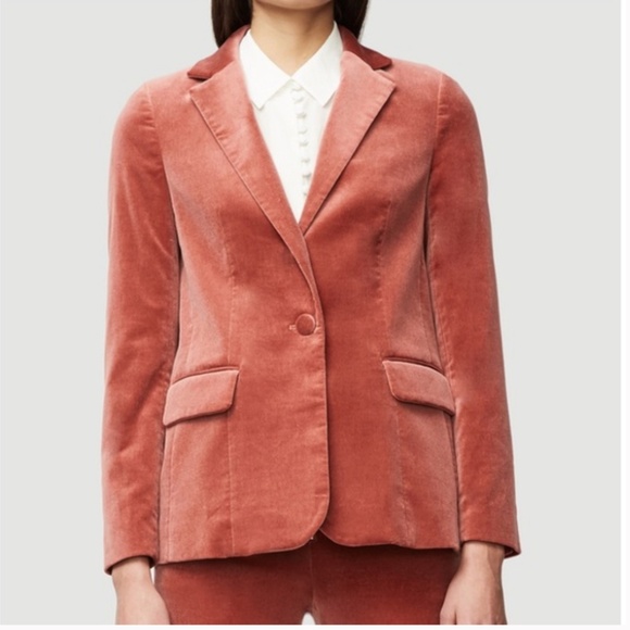 Frame $575 Spice Velvet Blazer Rose Size 2 - Picture 1 of 16